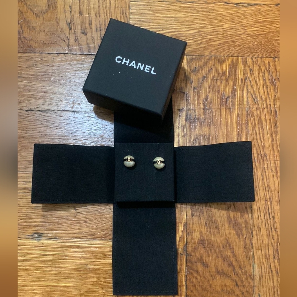 Authentic Chanel Pearl Earrings